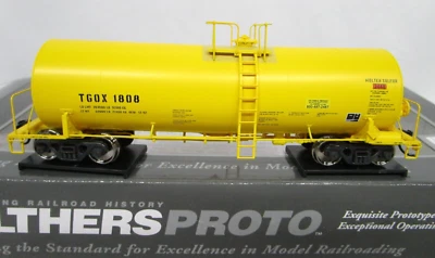 Walthers Proto HO TGOX First Union 40' Trinity 14k Molten Sulfur Tank Car NOS - Image 1 of 4