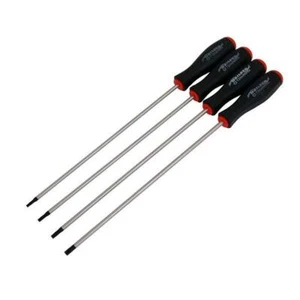 JUEGO DE DESTORNILLADORES TORX/STAR 250mm LARGO ALCANCE T15 T20 T25 T30 4 PIEZAS - Imagen 1 de 3