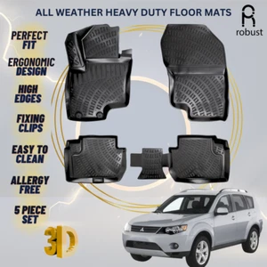 Tapetes forros para Mitsubishi Outlander 2005-2009 alfombras de alta resistencia para todo tipo de clima - Imagen 1 de 9