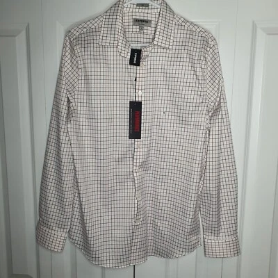 Camisa Express Para Hombre Talla M Blanca Manga Larga Abotonada Nueva  Foto 1 de 4