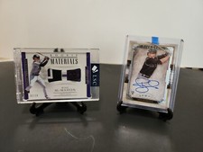 RYAN McMAHON LOT OF 2 NT Rookie Materials Button/Patch & Five Star Auto