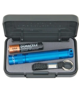 Mag lite Flashlight Mini Solitaire Blue with key loop in gift case Free S&H USA - Imagen 1 de 3