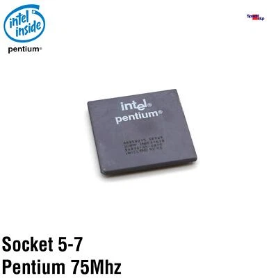 CPU Intel Pentium 75MHZ SX969/P54C/P54CS Processor Socket 7 Socket 5 A8050275 - Image 1 of 2