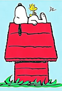 Snoopy & Woodstock "Peanuts" Original Peanuts Pop Art Druck - 13 x 19 Poster - Bild 1 von 1