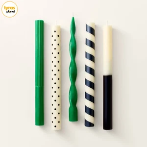 5ct Taper Candle Set - kate spade new york x Target - Black/Cream/Green - Picture 1 of 3