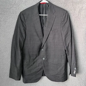 Isaia Napoli Blazer Mens 52R Plaid Sanita Base Wool Silk Sport Coat Jacket Italy - Picture 1 of 16