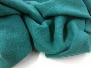 New High Class Designer Sea Green Colour Wool Fabric 63" 161 cm Seen On Catwalk - Picture 1 of 5