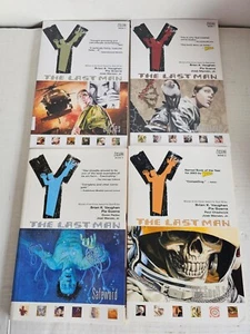 Set of 4 Y The Last Man Trade Paperback Books Issues 1 2 3 4 DC Vertigo Comics - Picture 1 of 11