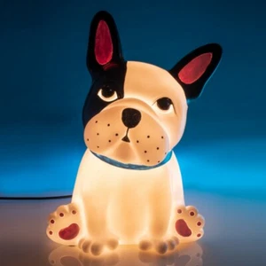 ~❤️~FRENCH BULLDOG Frenchie LED Dog Lamp Table Night Light 22cm Plug-In~❤️ - Picture 1 of 8
