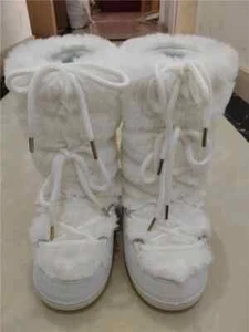 Flauschige Fell Stiefel Wintermode Sexy Kunst Fuchspelz Schneestiefel Damen Fell Warm - Bild 1 von 30