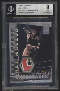 2002 Fleer WWF All Access Memorabilia Undertaker BGS 9 3 Color Shirt Relic - Picture 1 of 4