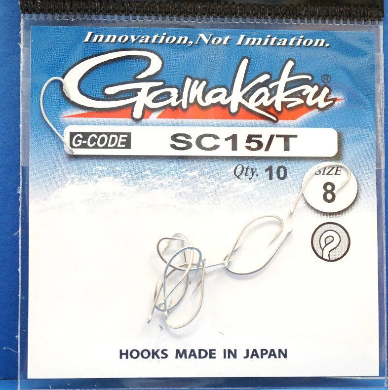 Gamakatsu SC15/T Größe #8 salzwasserbeständig 10 Haken SC15/T #8 - Bild 1 von 1
