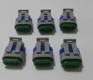 GM LS LS2 LS7 LQ4 Juego de 6 ENCHUFES CONECTOR BOBINA DE ENCENDIDO (4 pines) - Imagen 1 de 5