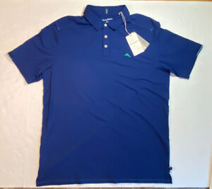 NWT Tommy Bahama Island Zone Polo Shirt Blue Men's XLT Tall UPF 30 Protection