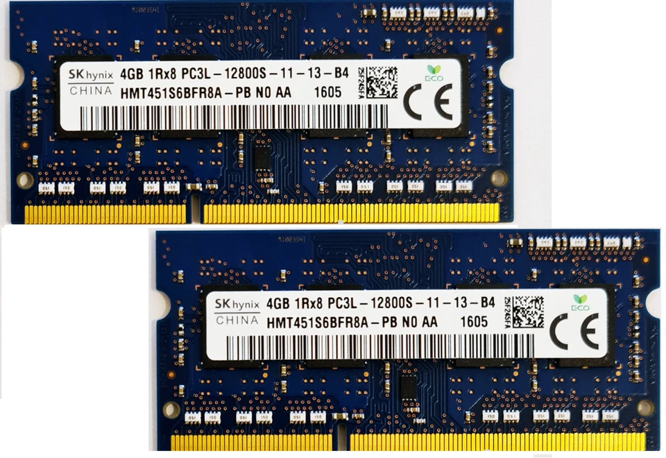 4GB DDR3L 1600MHz Laptop RAM Hynix ~ PC3L-12800S SODIMM Memory 1Rx8 1.35v 204pin - Image 1 of 1