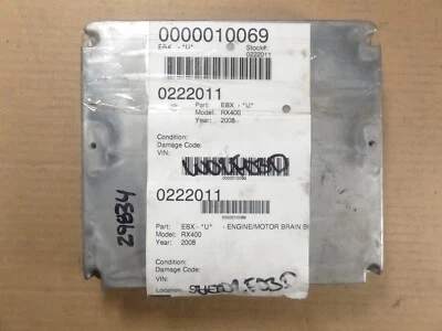 08-09 LEXUS RX400H TRACCIÓN DELANTERA CON REMOLQUE MÓDULO DE CONTROL DE VEHÍCULO HÍBRIDO 89981-48451 Foto 1 de 4