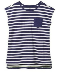 TEA COLLECTION Striped Pocket Tunic - Twilight - NWT Girls 8 - Picture 1 of 1