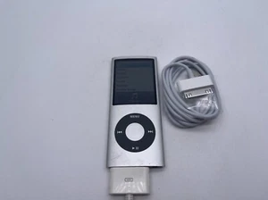 Apple iPod Nano 4th Generation Silver 8GB A1285 FREE SHIPPING - Picture 1 of 11