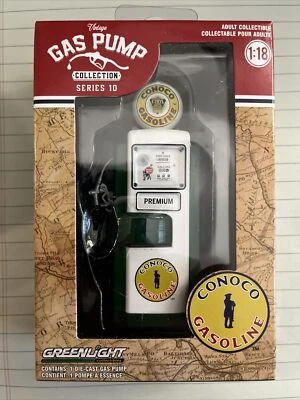 Greenlight 1/18 Gas Pump Conoco Gasoline Green machine Chase Die Cast Chase - Image 1 of 4