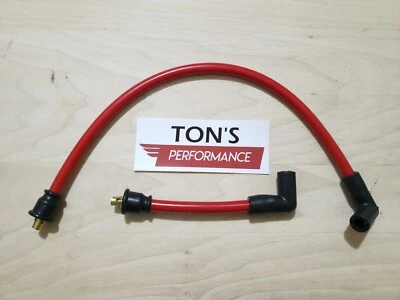 Cables de bujía rojos Dyna Softail Taylor de 10,4 mm para Harley Davidson Big Twin 91-98 Foto 1 de 2