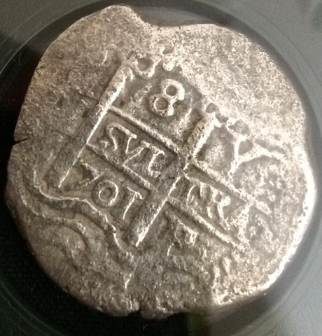 Princess Louisa Shipwreck Potosi Silver 8 Reales Pirate Cob Coin /COA Cover