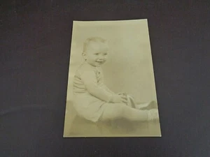 Vintage Black & White Photograph Of Little Boy - Picture 1 of 3