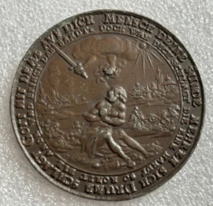 GERMANY MEDIEVAL CAST BRONZE MEDAL 55 mm - Picture 1 of 3