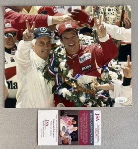 1994 INDIANAPOLIS 500 CHAMPION AL UNSER JR AUTOGRAPH 8x10 PHOTO JSA AN23617 - Picture 1 of 1