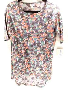 NWT LuLaRoe Irma Women's Size XXS Multicolor Geometric Casual Tunic Shirt - Picture 1 of 9