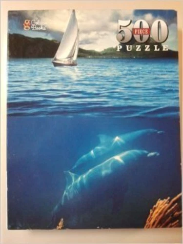 Dolphins 500 Piece Jigsaw Puzzle Golden Books 14x18 1998