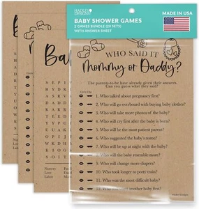 20 Rustic Baby Shower Games Gender Neutral - Hilarious Baby Shower Games For... - Picture 1 of 9