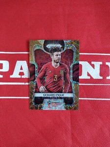 2018 PANINI PRIZM WORLD CUP GERARD PIQUE GOLD LAZER 15/15 SPAIN 1/1