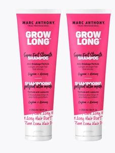 2X Lot Marc Anthony Grow Long Super Fast Strength Sulfate Free Shampoo 8.4 fl Oz - Picture 1 of 6
