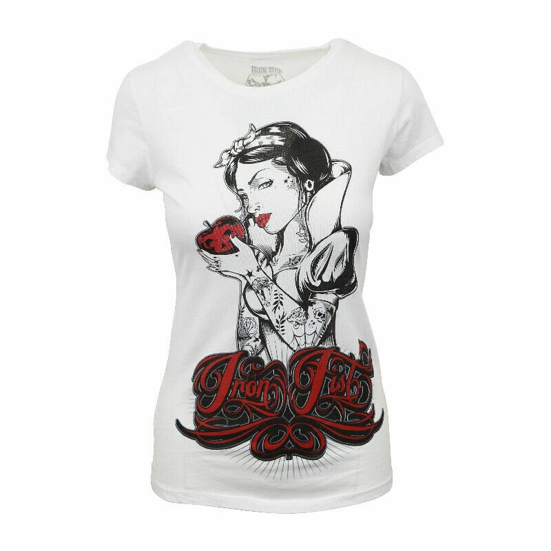 IRON FIST BLANCA NIEVES LADIES WHITE T SHIRT  - Image 1 of 1