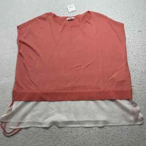 Club Monaco Women's XS Sleeveless Tansa Sweater Chandalis Cherry Pop Rose Pink - Picture 1 of 16