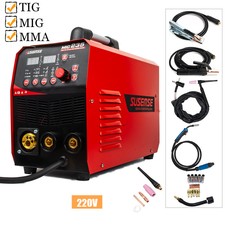 MIG200 200Amp Inverter MIG Welder 3in1 Stick MMA TIG Welding Machine &Torch