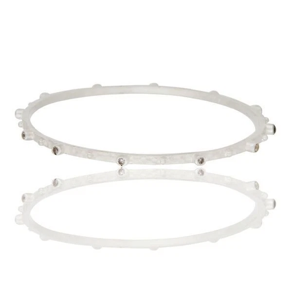 方晶锆石 925 纯银时尚手镯手链首饰  — 第 1/3 张图片