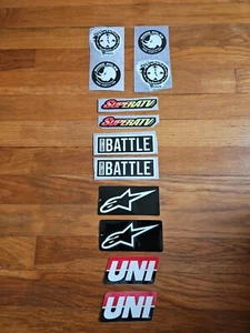 Super ATV stickers Rhino Axles Alpinestars UNI stickers racer sticker pack new - Picture 1 of 8