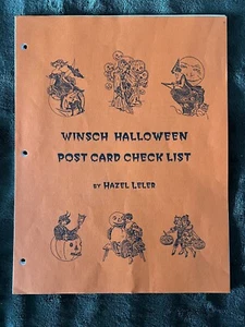 Hazel Leler Winsch Halloween Postcard Checklist ORIGINAL !! - Picture 1 of 4