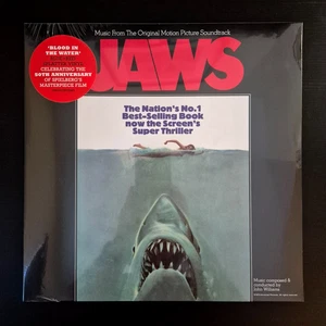 JAWS - Original Motion Picture Soundtrack "BLOOD IN THE WATER" SPLATTER Vinyl LP - Picture 1 of 6