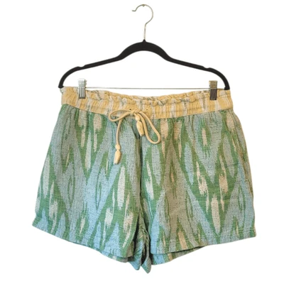 Aerie Women's Green Yellow Tribal Geo Print Size XL - Image 1 of 4