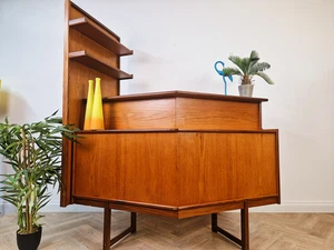 Turnridge of London Vintage Mid Century 1960s Teak & Formica Drinks Cocktail Bar - Picture 1 of 11