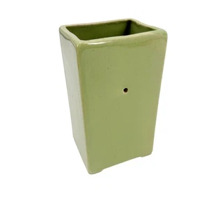 Vintage Avocado grün TV Lampe rechteckig Keramik MCM muss neu verkabelt werden 7" hoch - Bild 1 von 12