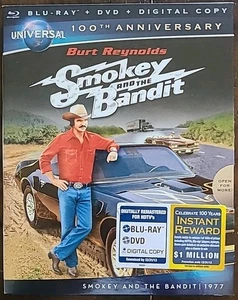 Smokey and the Bandit (Blu-ray/DVD, 2012) With Universal 100th Anniversary Slip - Picture 1 of 2