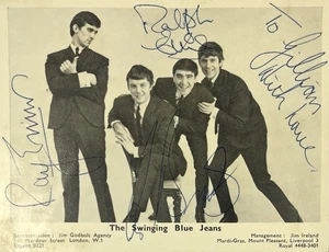 Jeans Swinging Blue - Autógrafo totalmente firmado - Foto postal promocional - Certificado de autenticidad - Imagen 1 de 9