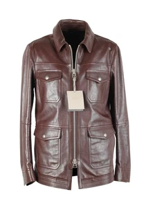 Abrigo Chaqueta de Campo de Cuero Marrón TOM FORD Talla 48/38R EE. UU. Ropa Exterior Chaqueta... - Imagen 1 de 8