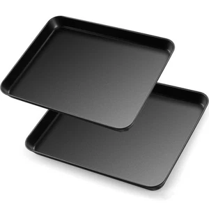 Baking Sheet Pan Set, Nonstick Carbon Steel Cookie Sheet Bakeware Set for Ove... - Picture 1 of 7