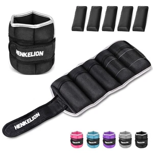 Adjustable Ankle Weights 20 Lbs Set for Strength Training, Gym, Running, Fitness - Picture 1 of 7