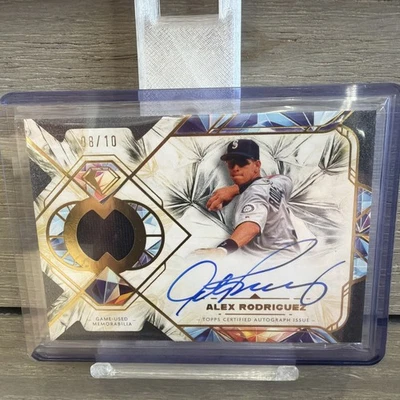 2025 Topps Diamond Icons ALEX RODRIGUEZ Patch Auto Black  /10 Mariners!!! - Image 1 of 4