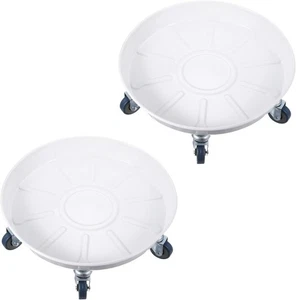 PATIKIL Pflanzgefäß Caddy mit Rollen, 2er Pack 16 Zoll schwerer Pflanzenständer mit Rollen - Bild 1 von 5